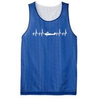 Airplane Heartbeat Tee Pilot Airplanes Pilots Christmas Gift Mesh Reversible Basketball Jersey Tank