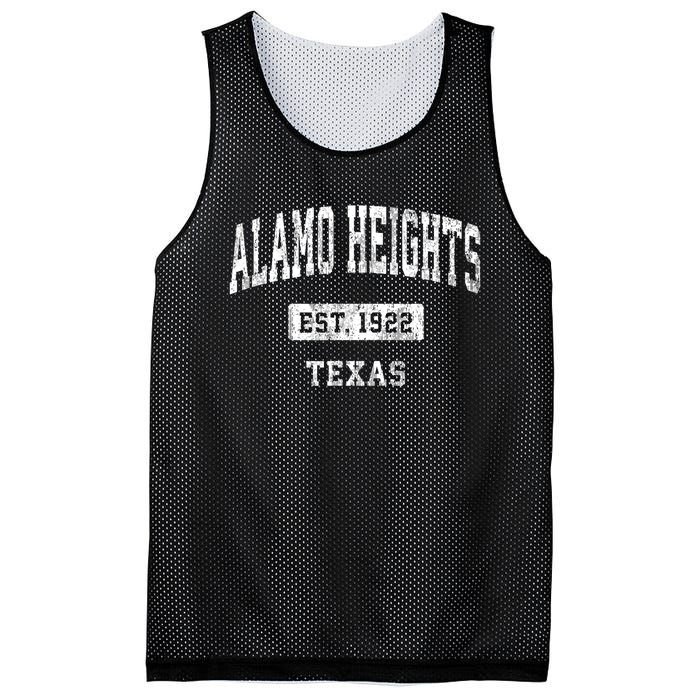 Alamo Heights Texas Tx Vintage Sports Established Mesh Reversible Basketball Jersey Tank