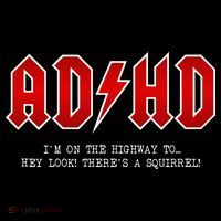 ADHD Highway To... Hey Look A Squirrel Hard Rocker ADHD Mousepad