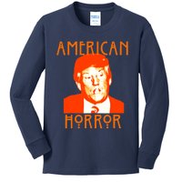 American Horror Trump Holloween Costume Gift Kids Long Sleeve Shirt