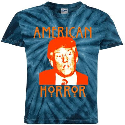 American Horror Trump Holloween Costume Gift Kids Tie-Dye T-Shirt