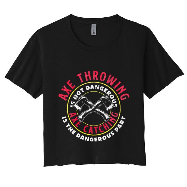 Axe Hatchet Throwing Ax Thrower Axe Catching Crop Top