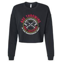 Axe Hatchet Throwing Ax Thrower Axe Catching Cropped Pullover Crew