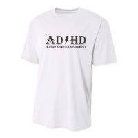 ADHD Highway To Hey Look A Squirrel Youth Performance Sprint T-Shirt