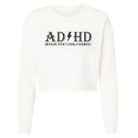 ADHD Highway To Hey Look A Squirrel Cropped Pullover Crew