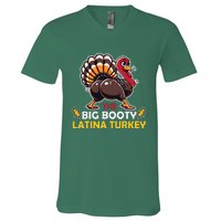 Adult Humor Thanksgiving Big Booty Latina Turkey Matching V-Neck T-Shirt