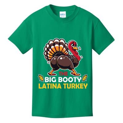 Adult Humor Thanksgiving Big Booty Latina Turkey Matching Kids T-Shirt