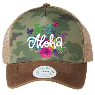 Aloha Hawaii Tropical Beach Legacy Tie Dye Trucker Hat