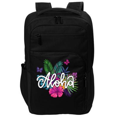 Aloha Hawaii Tropical Beach Impact Tech Backpack