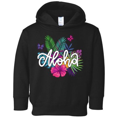 Aloha Hawaii Tropical Beach Toddler Hoodie