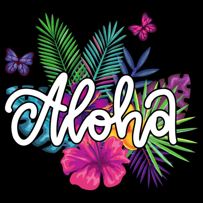 Aloha Hawaii Tropical Beach Zip Tote Bag