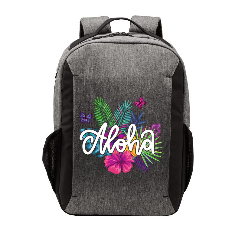 Aloha Hawaii Tropical Beach Vector Backpack