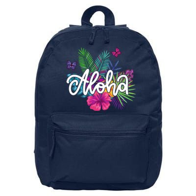 Aloha Hawaii Tropical Beach 16 in Basic Backpack