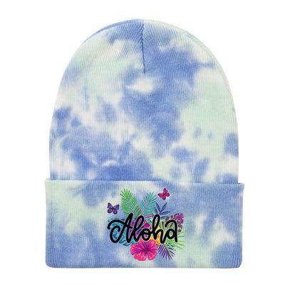 Aloha Hawaii Tropical Beach Tie Dye 12in Knit Beanie