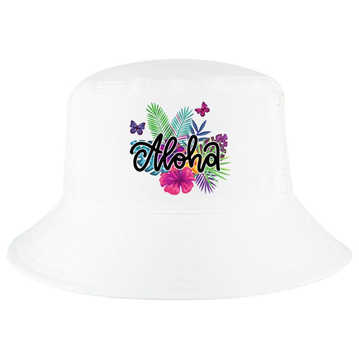 Aloha Hawaii Tropical Beach Cool Comfort Performance Bucket Hat