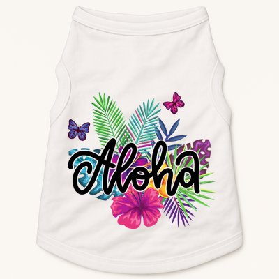 Aloha Hawaii Tropical Beach Doggie Tank