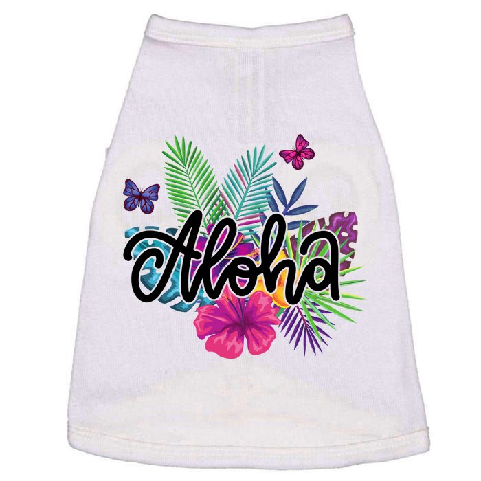 Aloha Hawaii Tropical Beach Doggie Tank