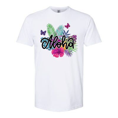 Aloha Hawaii Tropical Beach Softstyle® CVC T-Shirt