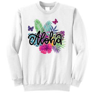 Aloha Hawaii Tropical Beach Sweatshirt