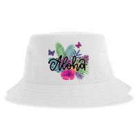 Aloha Hawaii Tropical Beach Sustainable Bucket Hat