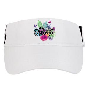 Aloha Hawaii Tropical Beach Adult Drive Performance Visor