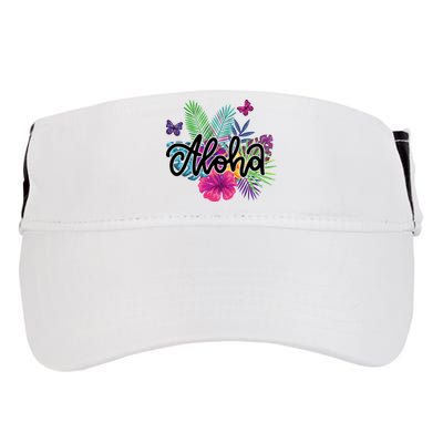 Aloha Hawaii Tropical Beach Adult Drive Performance Visor