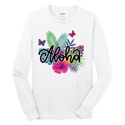 Aloha Hawaii Tropical Beach Tall Long Sleeve T-Shirt