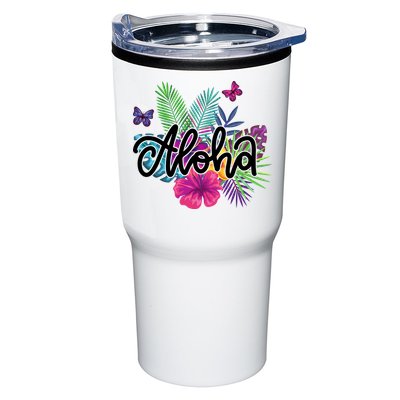 Aloha Hawaii Tropical Beach Tumbler
