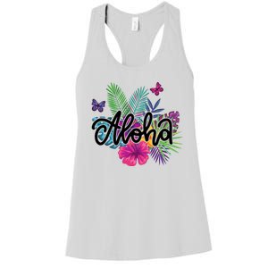 Aloha Hawaii Tropical Beach Women's Racerback Tank