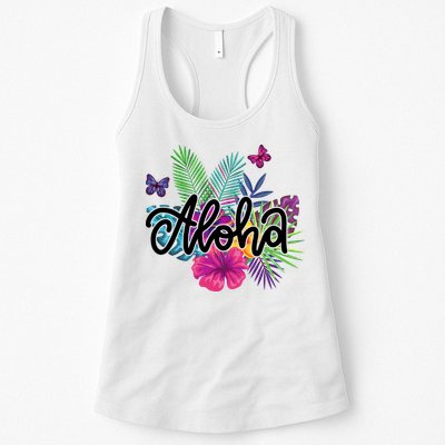 Aloha Hawaii Tropical Beach Womens Tank Top