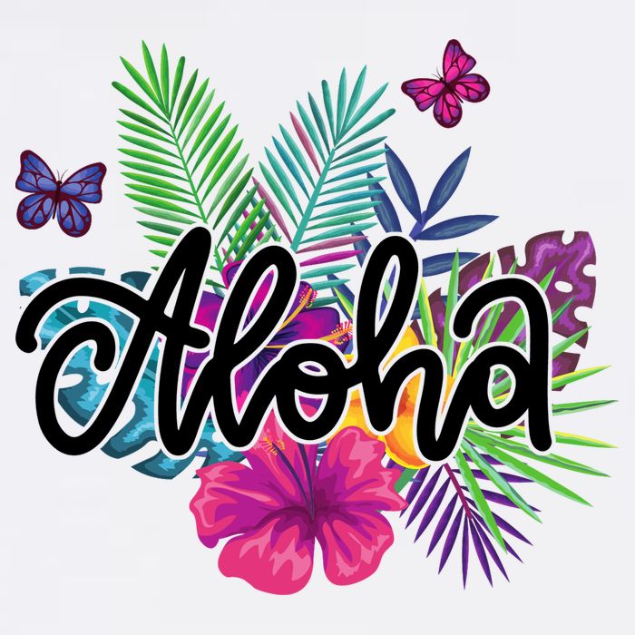 Aloha Hawaii Tropical Beach Baby Bodysuit
