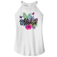 Aloha Hawaii Tropical Beach Women’s Perfect Tri Rocker Tank