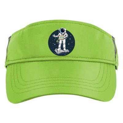 Astronaut Hitchhiking To Earth Adult Drive Performance Visor