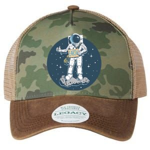 Astronaut Hitchhiking To Earth Legacy Tie Dye Trucker Hat