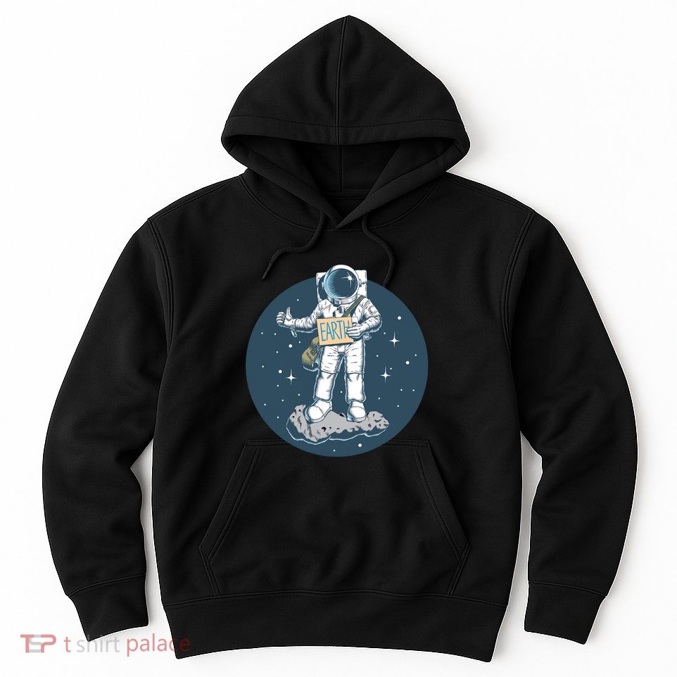 Astronaut Hitchhiking To Earth Hoodie