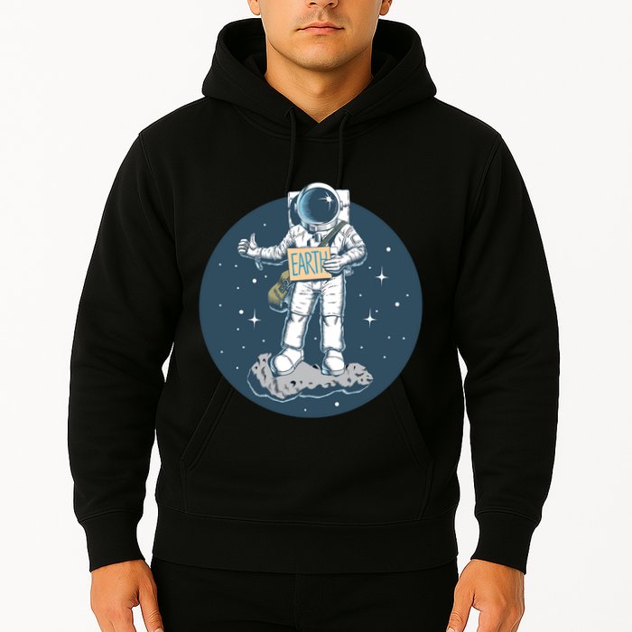 Astronaut Hitchhiking To Earth Hoodie
