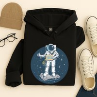 Astronaut Hitchhiking To Earth Hoodie