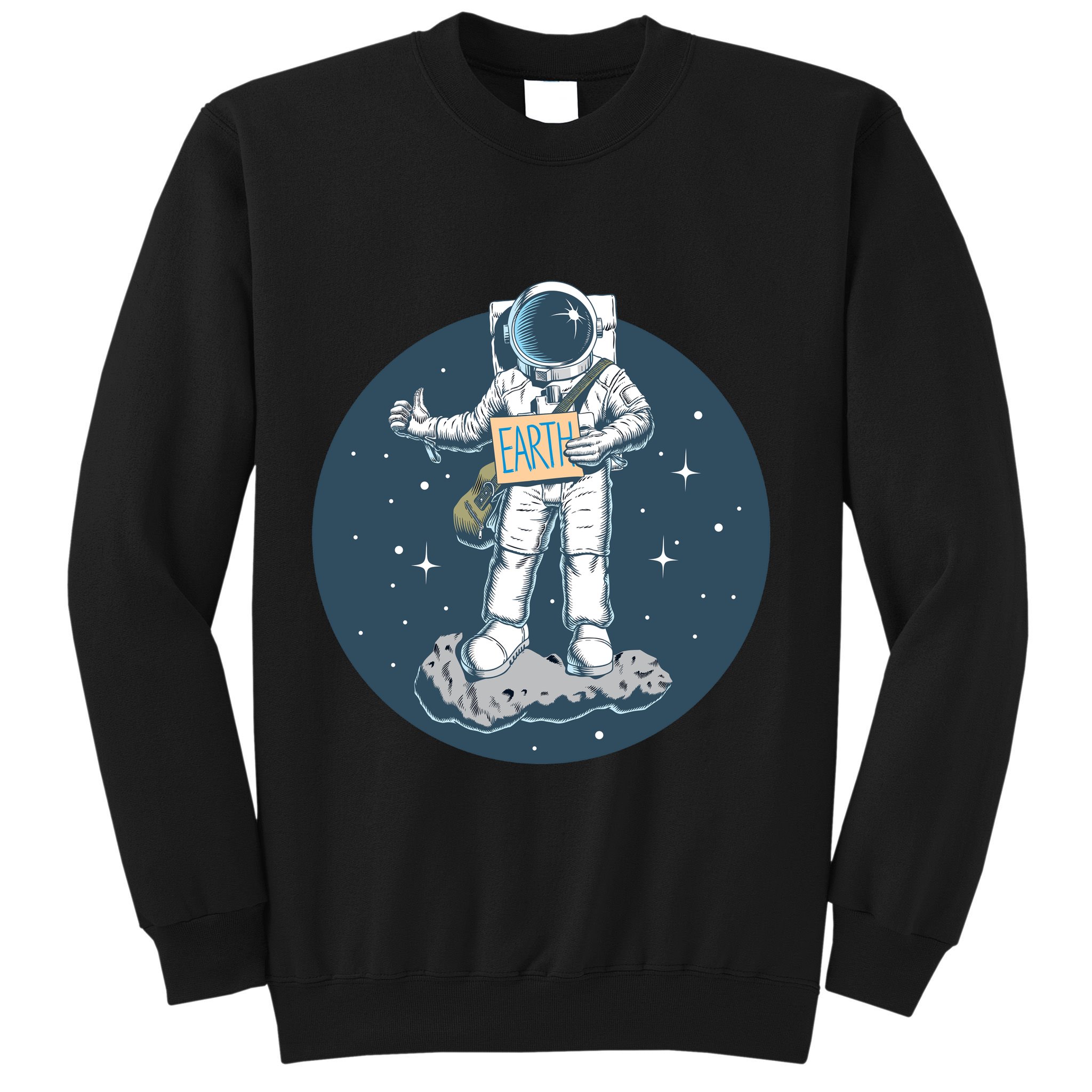 Astronaut Hitchhiking To Earth Sweatshirt