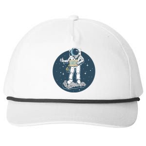 Astronaut Hitchhiking To Earth Snapback Five-Panel Rope Hat