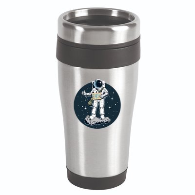 Astronaut Hitchhiking To Earth 16oz Travel Tumbler