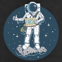 Astronaut Hitchhiking To Earth 25L Jumbo Tote