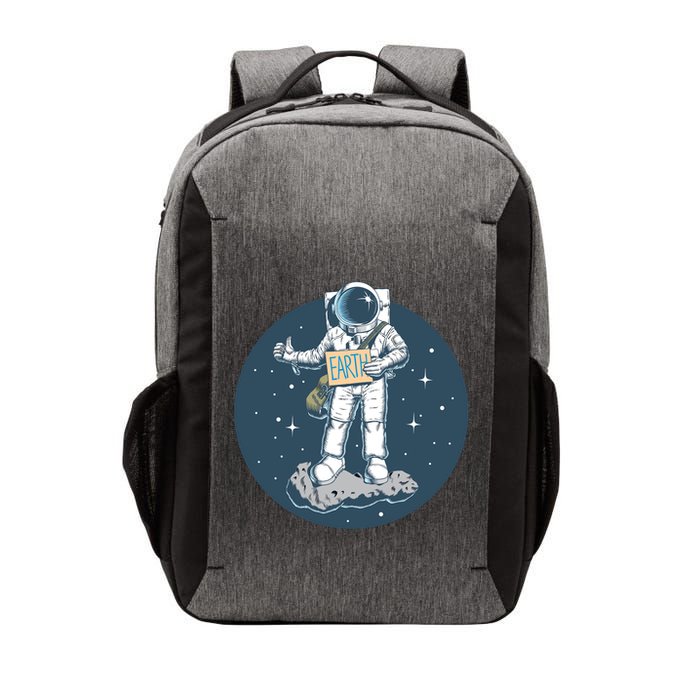 Astronaut Hitchhiking To Earth Vector Backpack