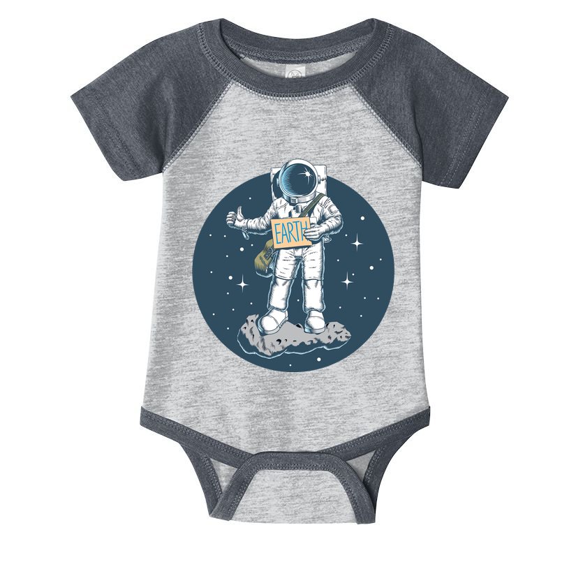 Astronaut Hitchhiking To Earth Infant Baby Jersey Bodysuit