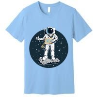 Astronaut Hitchhiking To Earth Premium T-Shirt