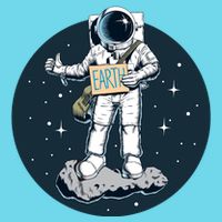 Astronaut Hitchhiking To Earth Premium T-Shirt
