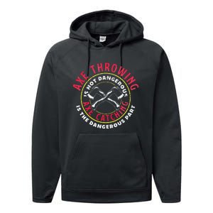 Axe Hatchet Throwing Ax Thrower Axe Catching Performance Fleece Hoodie