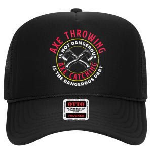 Axe Hatchet Throwing Ax Thrower Axe Catching High Crown Mesh Back Trucker Hat