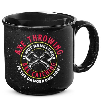Axe Hatchet Throwing Ax Thrower Axe Catching 15oz Campfire Ceramic Mug