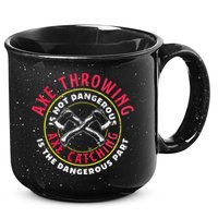Axe Hatchet Throwing Ax Thrower Axe Catching 15oz Campfire Ceramic Mug