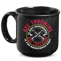 Axe Hatchet Throwing Ax Thrower Axe Catching 15oz Campfire Ceramic Mug